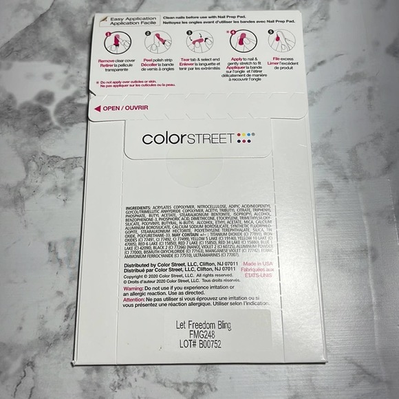 Color Street Let Freedom Bling Nail Strips NWT - Picture 3 of 4